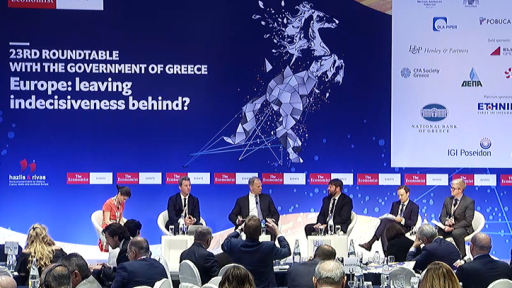Nicola Giammarioli at the Economist 23rd Government Roundtable in Athens-724-466